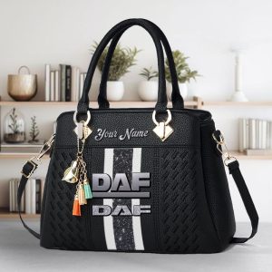 DAF Trucks Custom Name Classic Leather Women Handbag VS01