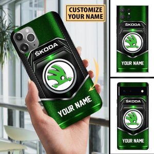 Skoda Custom Name Phone Case For All Phone Models VS01
