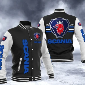 Scania Custom Name Design Casual Baseball Jacket VS08