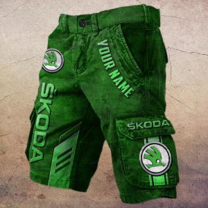 Skoda Custom Name Fashion Design Short VS01