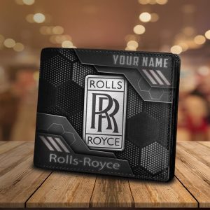 Rolls Royce Custom Name Casual Leather Wallet VS04
