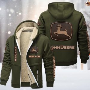 John Deere Custom Name High Quality Zip Hoodie VS03