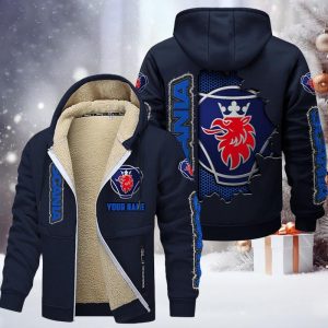 Scania Custom Name High Quality Zip Hoodie VS01