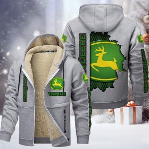 John Deere Custom Name High Quality Zip Hoodie VS01