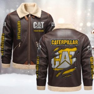 Caterpillar Custom Name Designed Casual Winter Jacket VS04