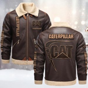 Caterpillar Custom Name Designed Casual Winter Jacket VS03
