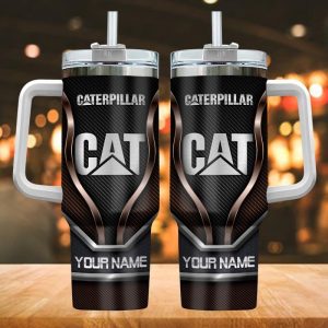 Caterpillar Custom Name All Over Print 40oz Tumbler VS01