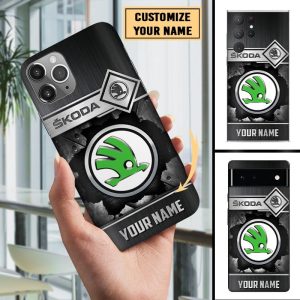 Skoda Custom Name Phone Case For All Phone Models VS04
