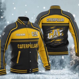 Caterpillar Custom Name Design Baseball Jacket Full Color VS01