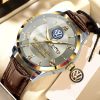 Volkswagen Custom Name Elegant Fashion Design Leather Men Watch VS86A