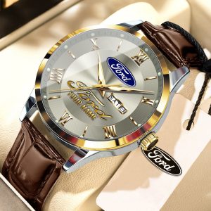 Ford Custom Name Elegant Fashion Design Leather Men Watch VS86A
