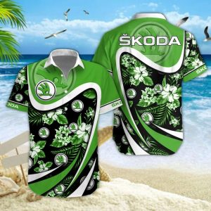 Skoda Unisex Summer Casual Hawaiian Shirts VS07