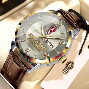Kenworth Custom Name Elegant Fashion Design Leather Men Watch VS86A