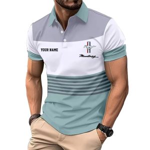 Mustang Custom Name Modern Fit Luxe Classic Polo Shirt VS30
