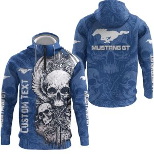 Mustang Custom Name Half Zipper Hoodie, Tshirt, Sweatshirt VS04