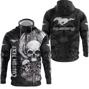 Mustang Custom Name Half Zipper Hoodie, Tshirt, Sweatshirt VS02