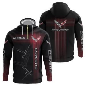 Corvette Custom Name Half Zipper Hoodie, Tshirt, Sweatshirt VS01