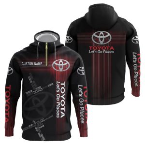 Toyota Custom Name Half Zipper Hoodie, Tshirt, Sweatshirt VS01