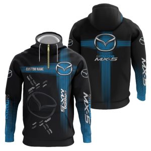 Mazda Custom Name Zipper,Hoodie, Baseball Jacket, Bomber Jacket, Fleece Jacket, Tshirt, Sweatshirt, Polo Shirt VS35