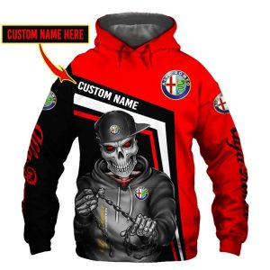 Alfa Romeo VS38 Custom Name Zipper,Hoodie, Baseball Jacket, Bomber Jacket, Fleece Jacket, Tshirt, Sweatshirt, Polo Shirt