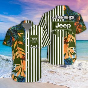 Jeep Unisex Summer Casual Hawaiian Shirts VS19