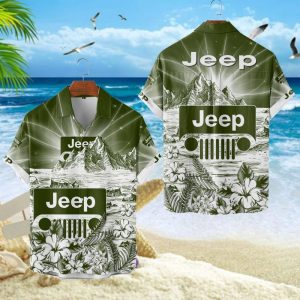Jeep Unisex Summer Casual Hawaiian Shirts VS18