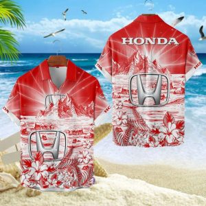 Honda Unisex Summer Casual Hawaiian Shirts VS14