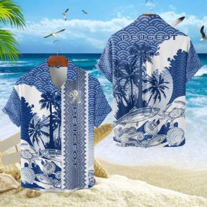 Peugeot Unisex Summer Casual Hawaiian Shirts VS12