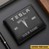 Tesla Custom Name Casual Leather Wallet VS1A