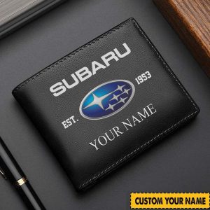 Subaru Custom Name Casual Leather Wallet VS1A