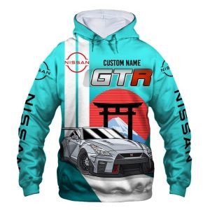 Nissan VS37 Custom Name Zipper,Hoodie, Baseball Jacket, Bomber Jacket, Fleece Jacket, Tshirt, Sweatshirt, Polo Shirt