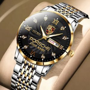 Porsche Custom Name Men Elegant Fashion Design Watch VS85K