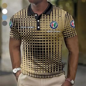Alfa Romeo Custom Name Modern Fit Luxe Classic Polo Shirt VS32A