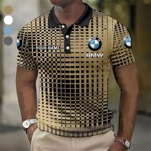 BMW Custom Name Modern Fit Luxe Classic Polo Shirt VS32A