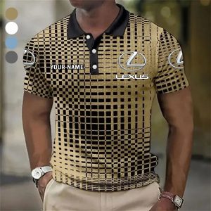 Lexus Custom Name Modern Fit Luxe Classic Polo Shirt VS32A