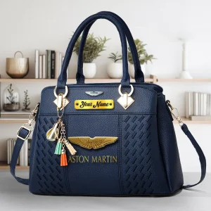 Aston Martin Custom Name Classic Leather Women Handbag VS01