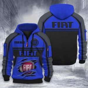 Fiat Custom Name High Quality Cotton Thick Hoodie VS27