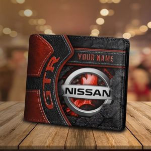 Nissan Custom Name Casual Leather Wallet VS01