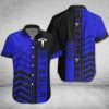 Tesla Custom Name Design Multicolor Button Shirt VS01