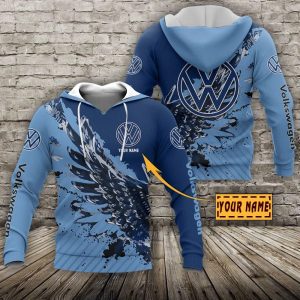 Volkswagen VS43 Custom Name Zipper,Hoodie, Baseball Jacket, Bomber Jacket, Fleece Jacket, Tshirt, Sweatshirt, Polo Shirt