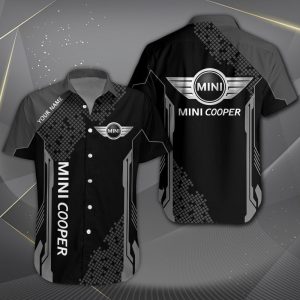 Mini cooper Custom Name Design Multicolor Button Shirt VS3
