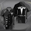 Tesla Custom Name Design Multicolor Button Shirt VS03