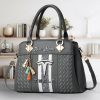 Tesla Custom Name Classic Leather Women Handbag VS05