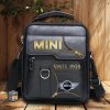 Mini Men Leather Crossbody Bag, Cell Phone Purse, Zipper Shoulder Bag VS03