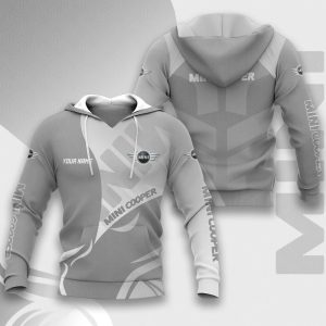 Mini Cooper VS48 Custom Name Zipper,Hoodie, Baseball Jacket, Bomber Jacket, Fleece Jacket, Tshirt, Sweatshirt, Polo Shirt