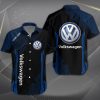 Volkswagen Custom Name Design Multicolor Button Shirt VS03