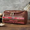 Toyota Custom Name Vintage Oil Wax Leather Travel Bag VS12